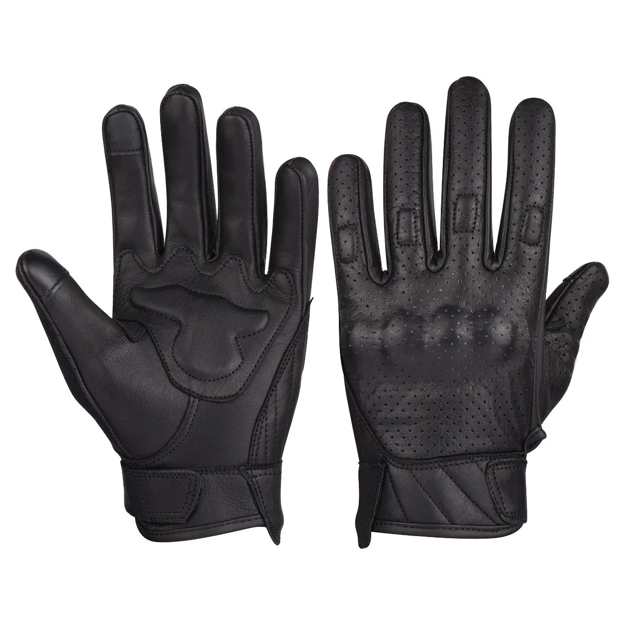VL412 Men's Premium Leather Perforated Glove