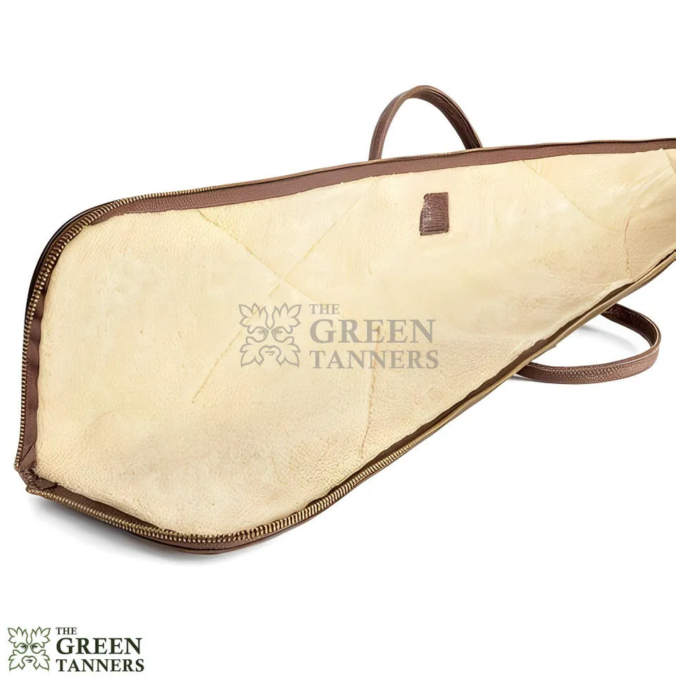 Waxed Canvas Shotgun Case With Thick Fleece Wool Lining