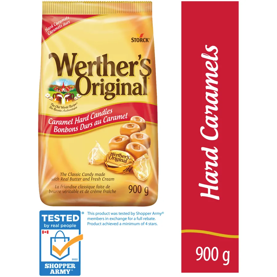 Werther's Original - Caramel Hard Candy - 900 g - Canadian Distribution