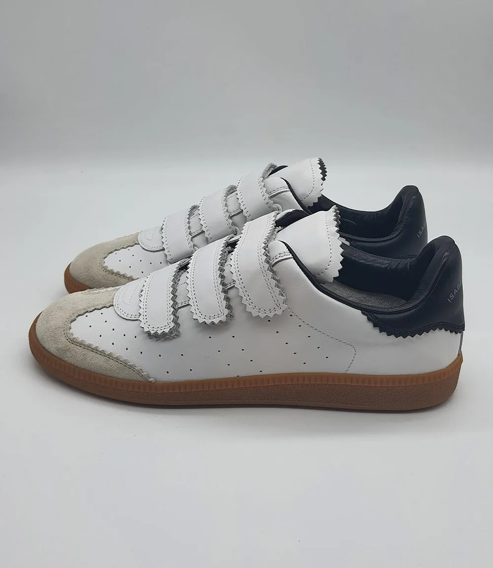 White Beth Leather Sneakers