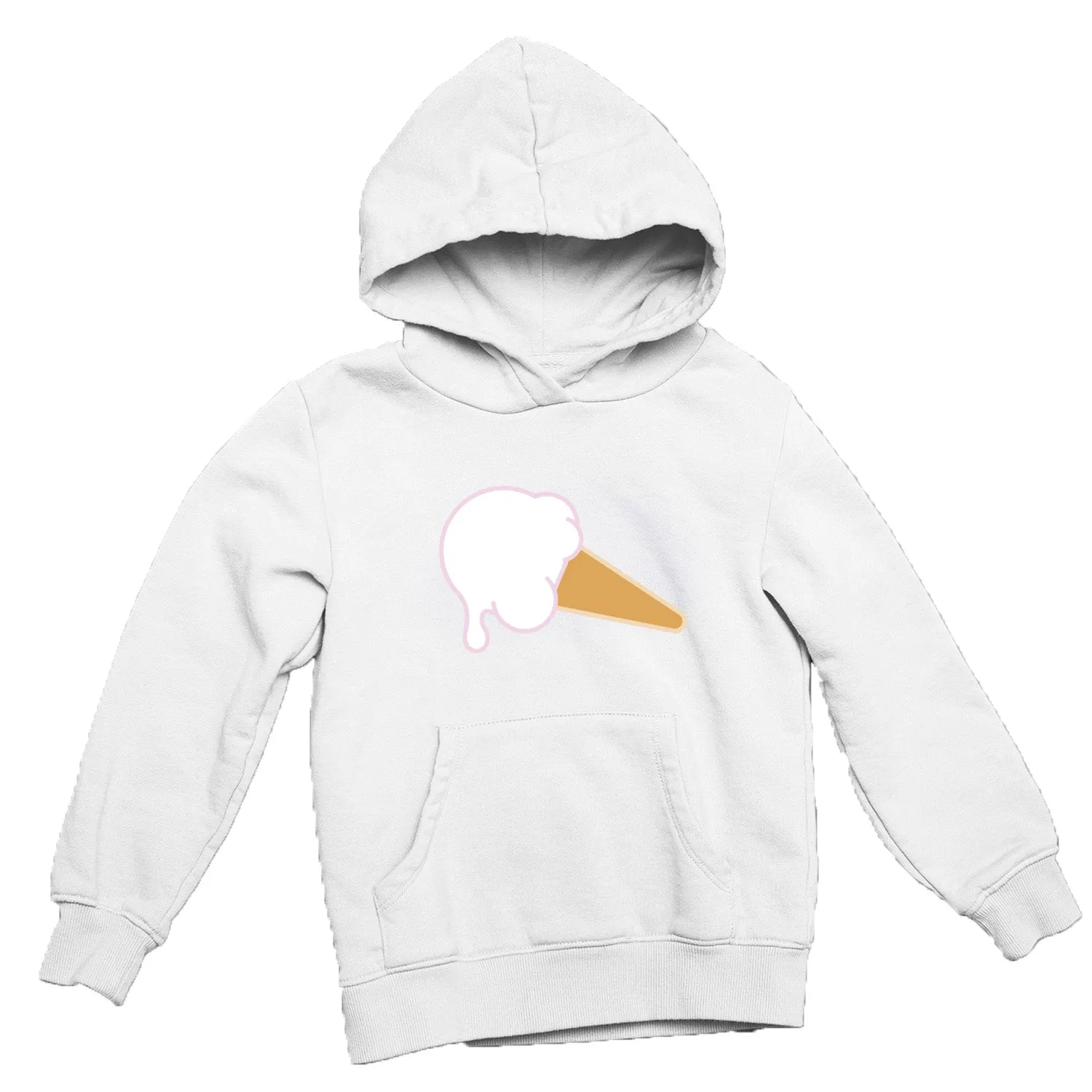 White Chenille Cone Hoodie