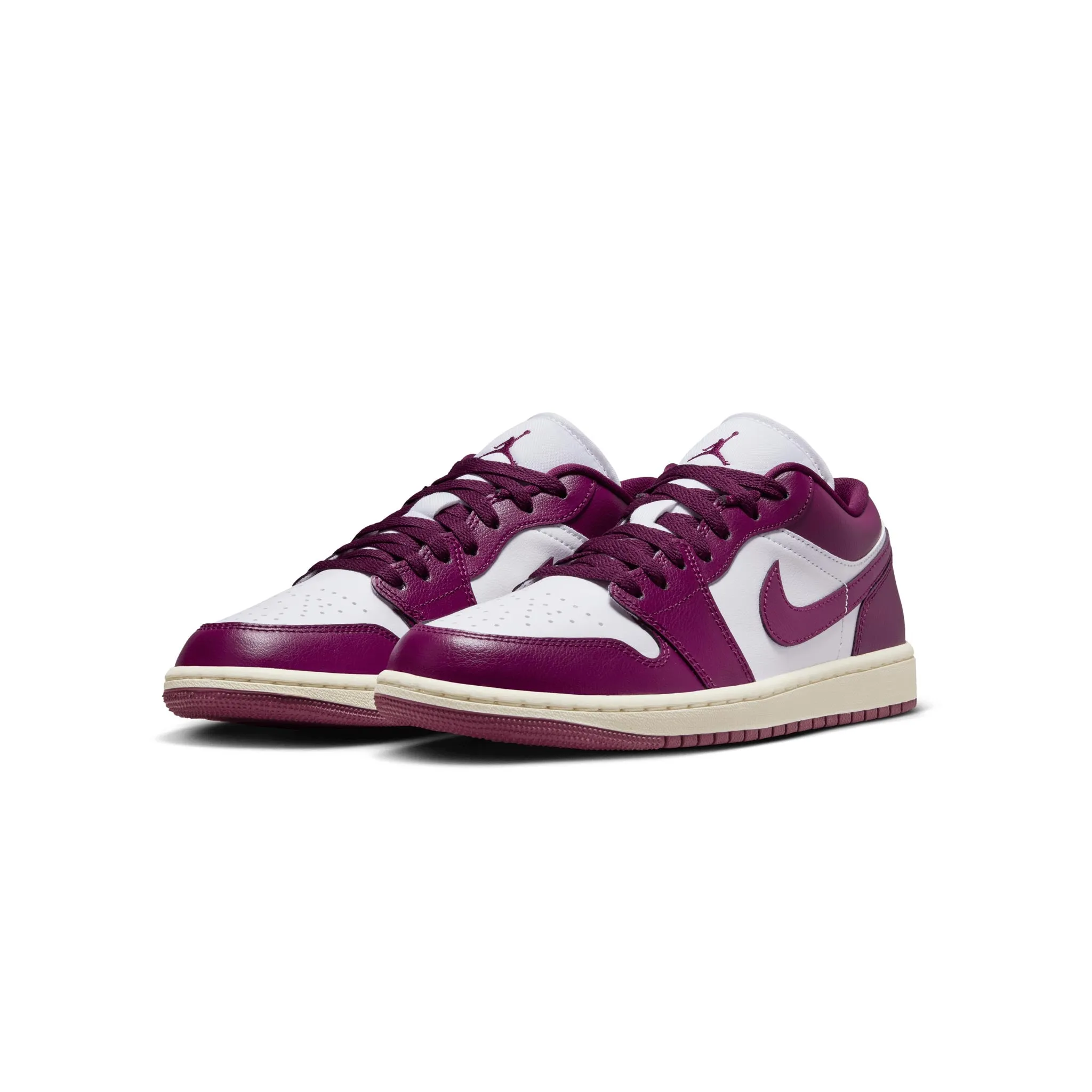Women's Air Jordan 1 Low White/Bordeaux-Sail DC0774-161