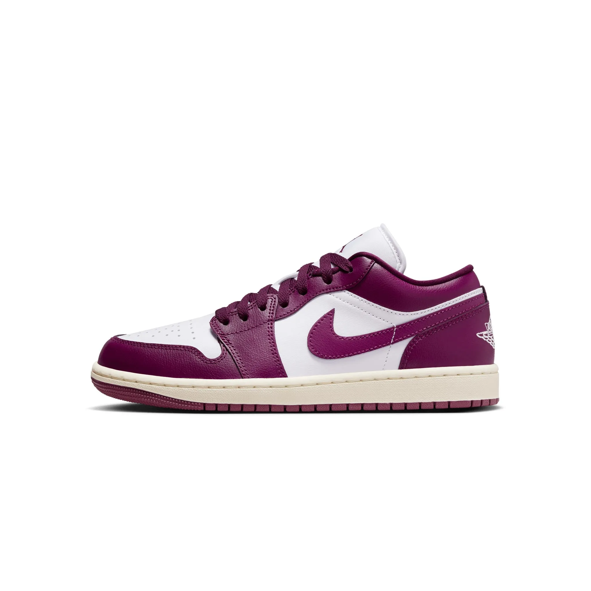 Women's Air Jordan 1 Low White/Bordeaux-Sail DC0774-161