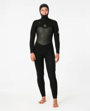 Women's Flashbomb 5/4 Hooded Chest Zip Fullsuit Wetsuit