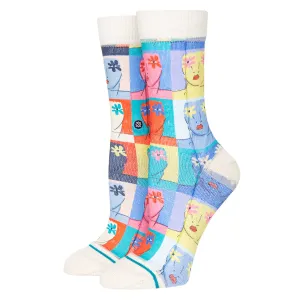 Women's Flower Faces Socks