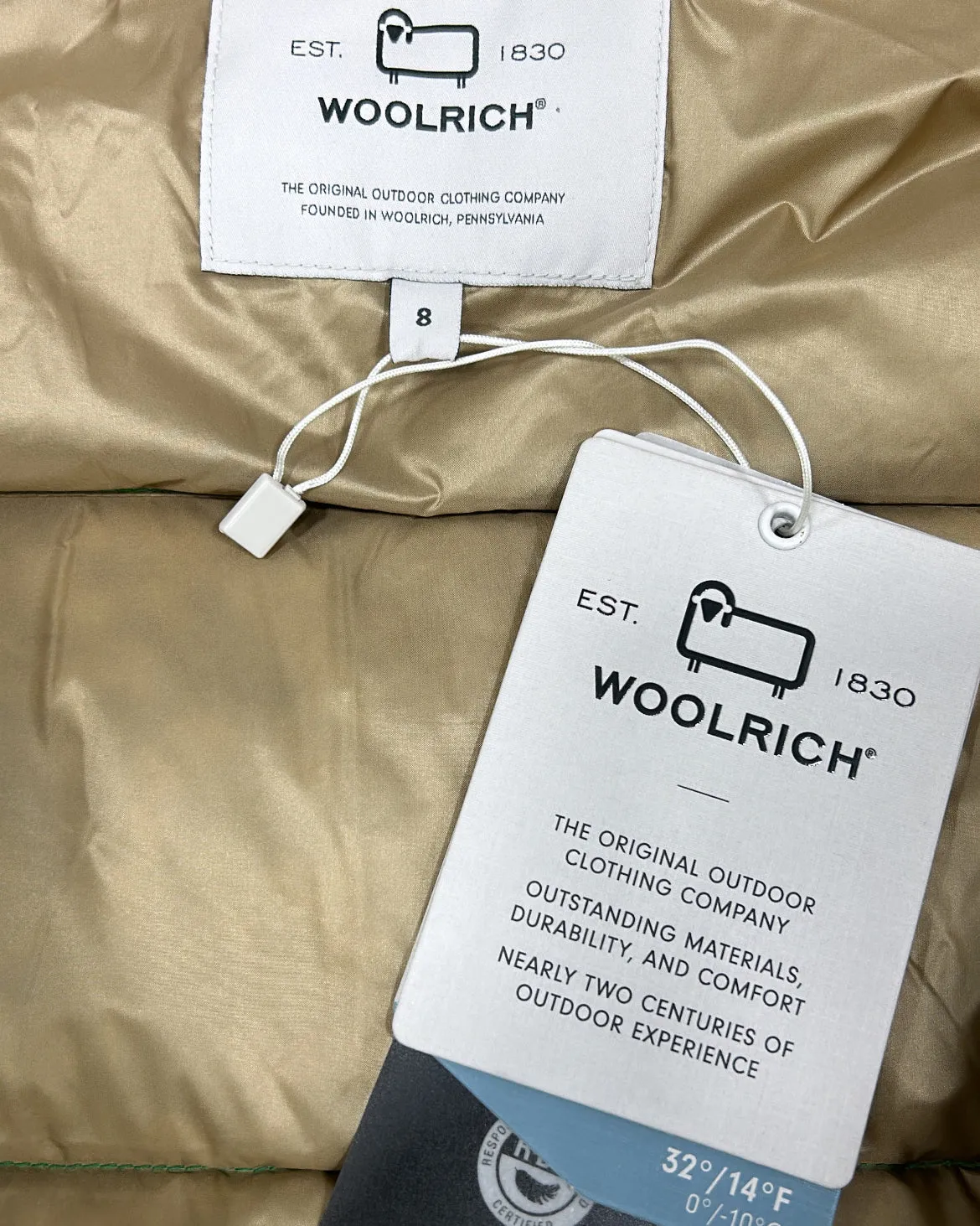 WOOLRICH KIDS BOYS QUILTED DOWN JACKET