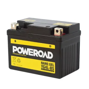YG4L-BS Non-DG Nano Gel Battery Poweroad. Alt: YTX4LBS ^ (CYG4LBS)