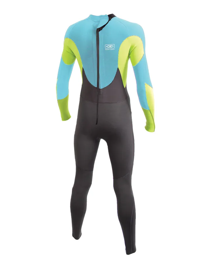 Youth Freeflex 3/2 Steamer Blue/lime